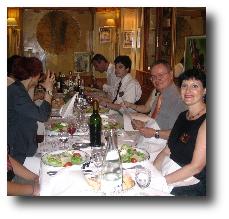 Meeting at a restaurant
